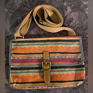 Colorful leather Fossil purse